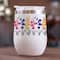 11oz. Papercut Flower Trio Stainless Steel Wine Tumbler